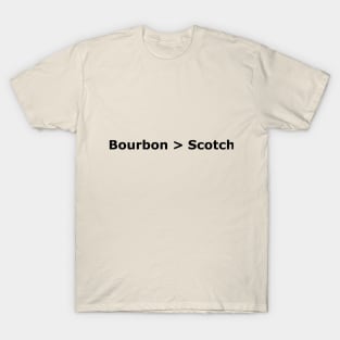 Bourbon > Scotch T-Shirt